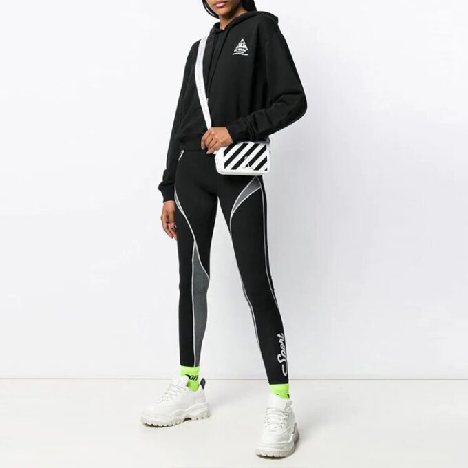 Off-White Diagonal Arrows Print Black