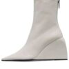 Off-White Dolls Wedge Boots “White”
