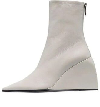 Off-White Dolls Wedge Boots “White”