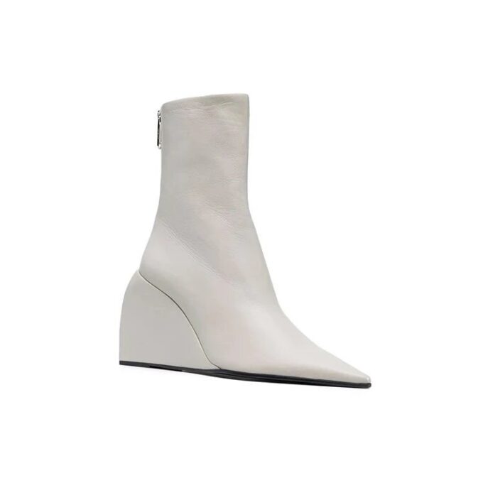 Off-White Dolls Wedge Boots “White”