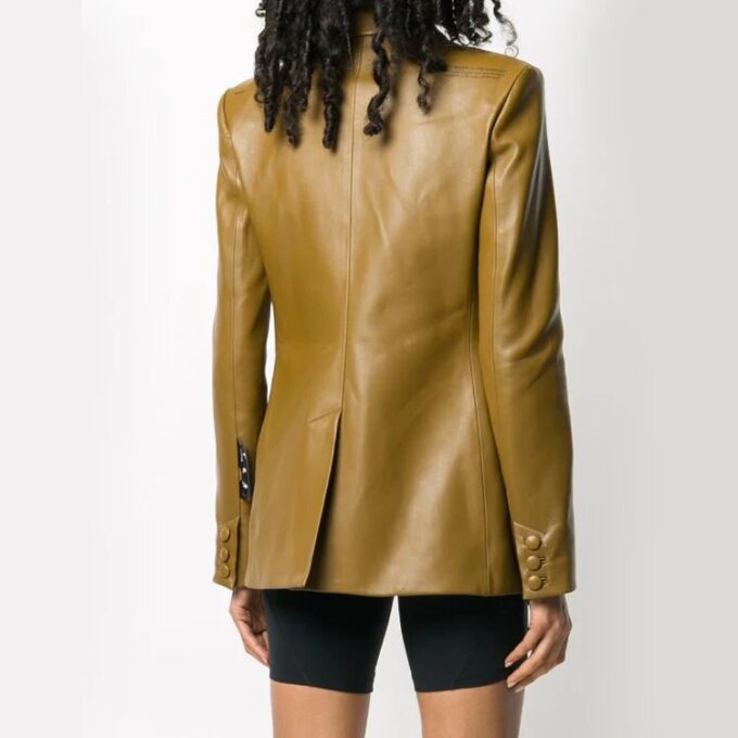 Off-White Double Breasted Peaked Labels Blazer