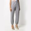 Off-White Embroidered Gray Sports Pants/Trousers/Joggers