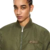 Off-White Embroidered Nylon Bomber Jacket