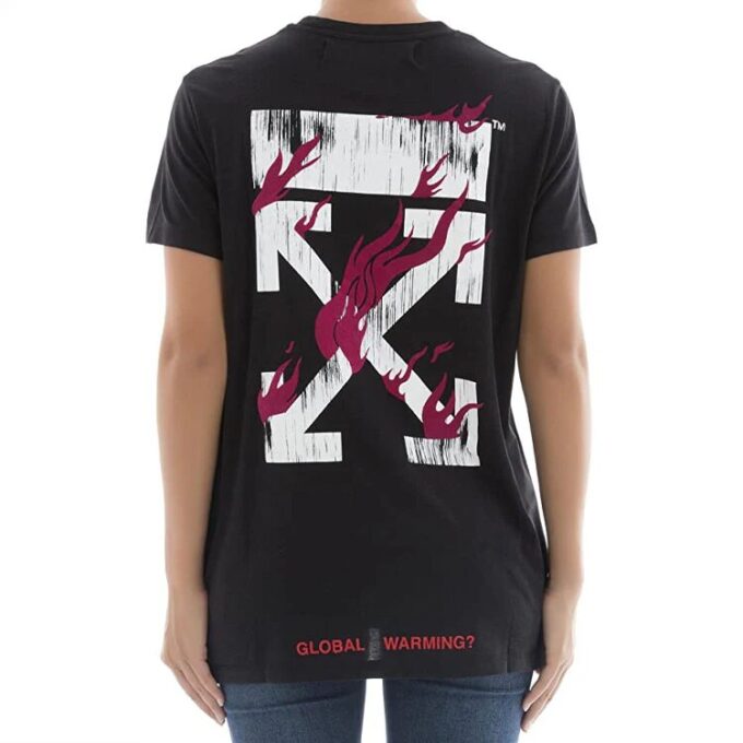 Off-White Flame Short Sleeve Black
