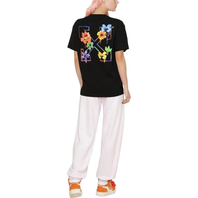 Off-White Floral Arrow Logo Tee “Black”