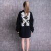 Off-White Floral Arrow Print Cotton Swea Dress