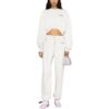 Off-White For All Helvetica Crop Over Crewneck “White Black”