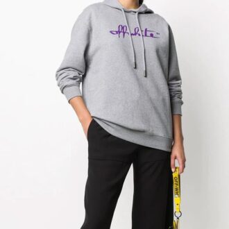 Off-White FW20 Script logo Loose Grey