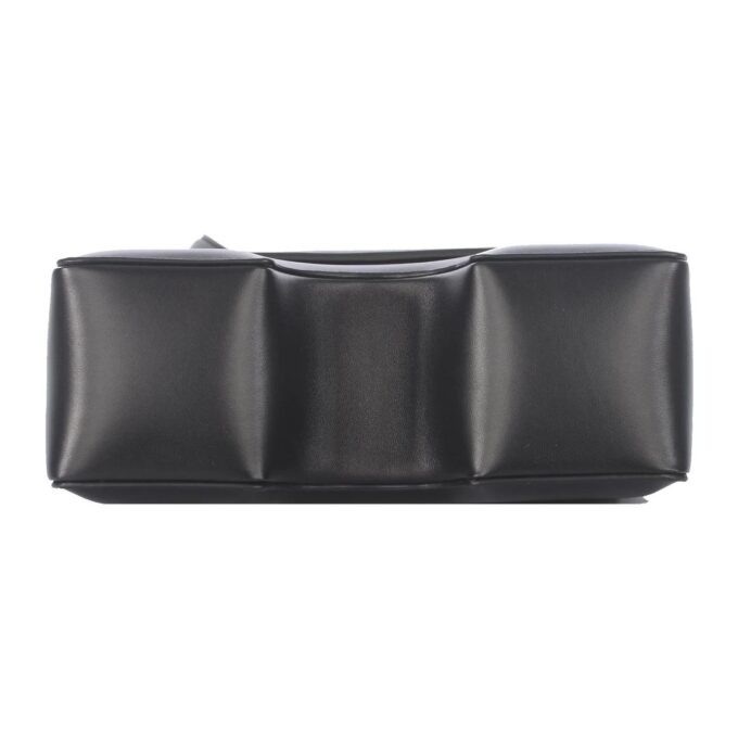 Off-White Genuine Leather 22 Burrow Single-Shoulder Bag Black