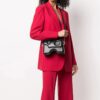 Off-White Genuine Leather 22 Burrow Single-Shoulder Bag Black