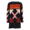 Off-White Geometric Gradient Mohair Sweater Black