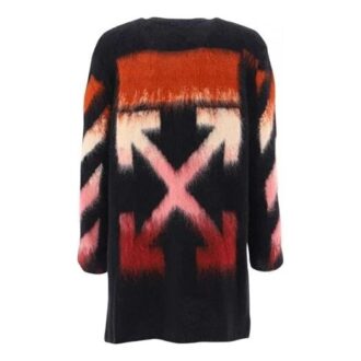 Off-White Geometric Gradient Mohair Sweater Black