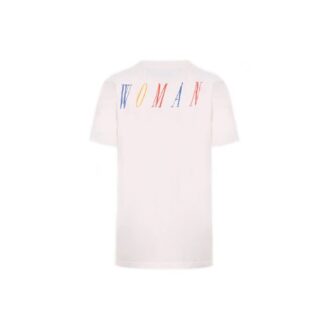 Off-White Graphic Print Round Neck Short Sleeve Normal Fit