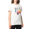 Off-White Graphic Print Round Neck Short Sleeve Normal Fit
