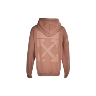 Off-White Hooded Cotton Slim Fit Pink Hoodie