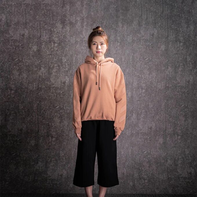 Off-White Hooded Cotton Slim Fit Pink Hoodie