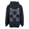 Off-White Hooded Cotton Sweater Black