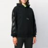 Off-White Hooded Cotton Sweater Black