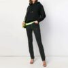 Off-White Hooded Cotton Sweater Black