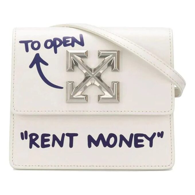 Off-White Jitney 0.7 Quote Waist Bag Ivory