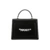 Off-White Jitney 1.4 Arrows Graffiti Printing Single-Shoulder Bag Black