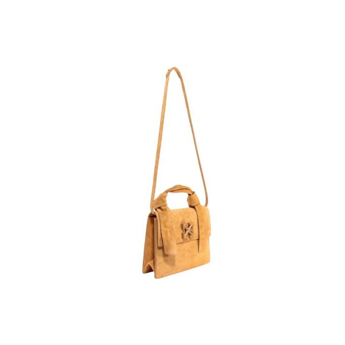 Off-White Jitney Suede Messenger Bag Yellow