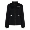 Off-White Large Logo Printing Stand Collar Windproof Jacket Black