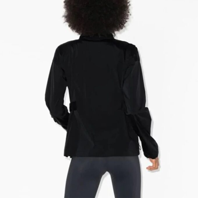 Off-White Large Logo Printing Stand Collar Windproof Jacket Black