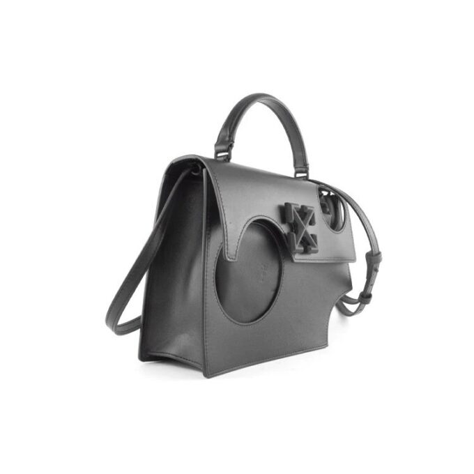 Off-White Leather Series Jitney 2.8 Single-Shoulder Bag Black