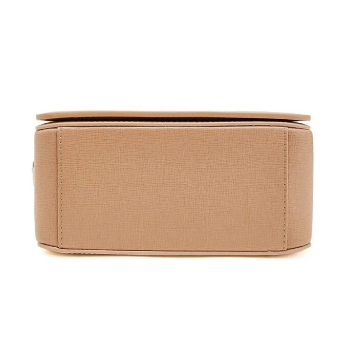 Off-White Leather Single-Shoulder Bag Medium Khaki