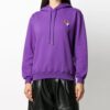Off-White Leaves Arrow Drawstring Hood Purple Hoodie