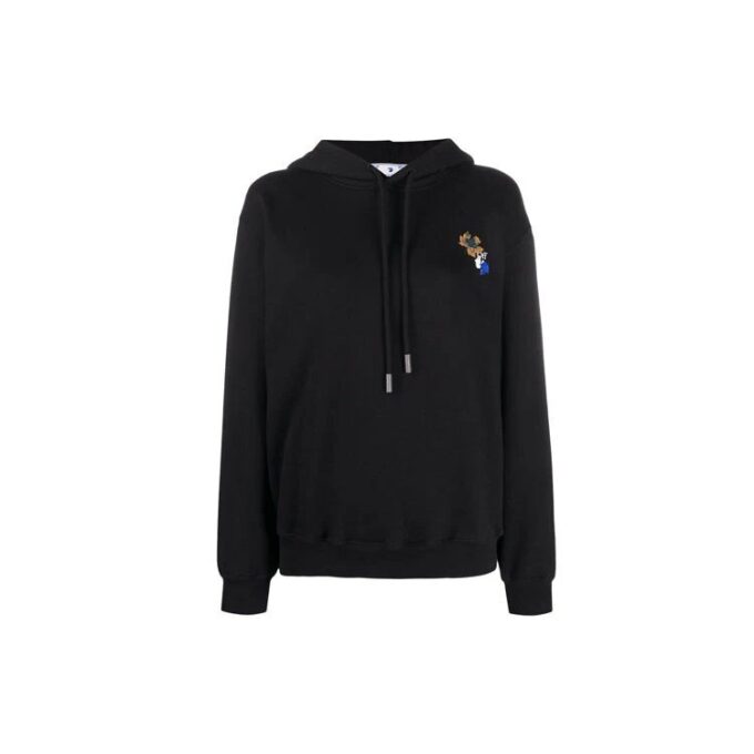Off-White Leaves Arrow Hoodie Black