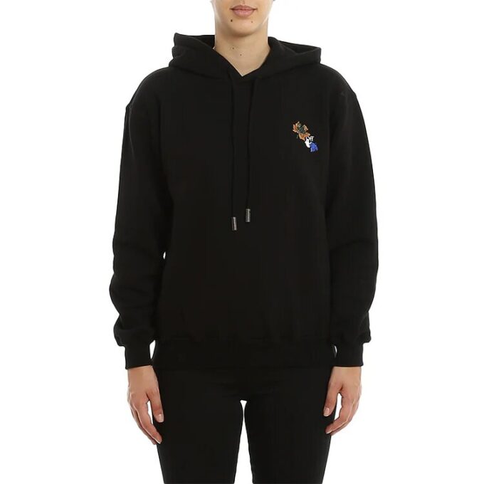Off-White Leaves Arrow Hoodie Black