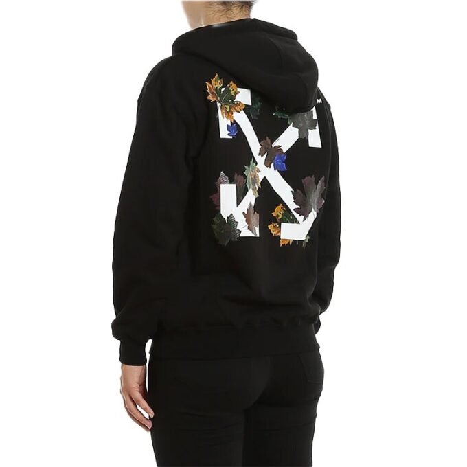Off-White Leaves Arrow Hoodie Black