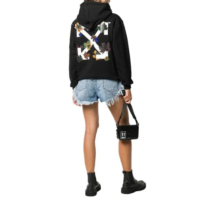Off-White Leaves Arrow Hoodie Black