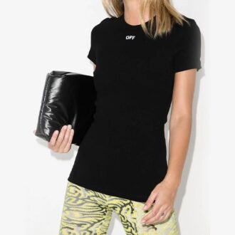 Off-White logo Applique Fitting Tee Black