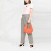Off-White Logo Cotton Short Sleeve Slim Fit Version Pink