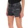 Off-White Logo Denim Black Shorts