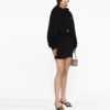 Off-White Logo-Embroidered Cotton Hoodie “Black”
