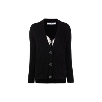 Off-White Logo Floating Cardigan “Black”