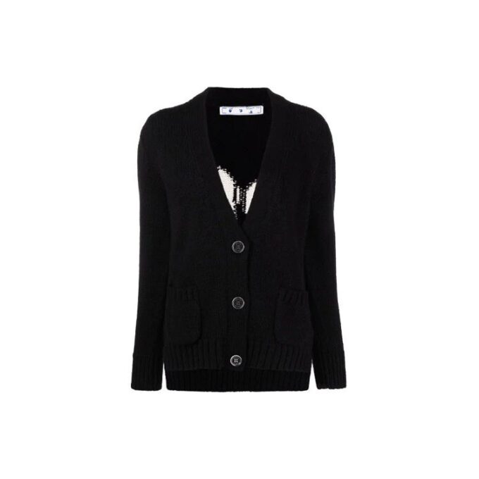 Off-White Logo Floating Cardigan “Black”
