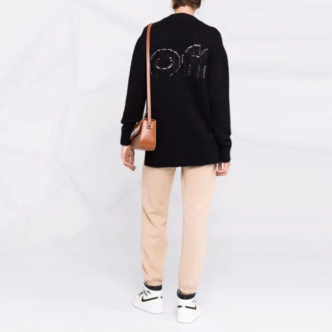 Off-White Logo Floating Cardigan “Black”