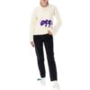 Off-White Logo Intarsia Crewneck “White Purple”