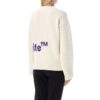 Off-White Logo Intarsia Crewneck “White Purple”