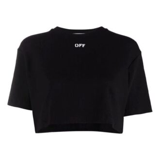 Off-White Logo Micro Mark Short Sleeve Slim Fit Version Black