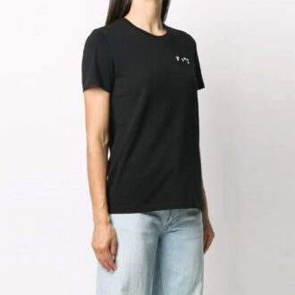 Off-White Logo Micro Mark Short Sleeve Slim Fit Version Black