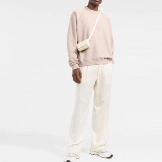Off-White Logo-Print Cotton Sweatshirt “Pink”