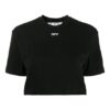 Off-White Logo Print Cropped Short Sleeve