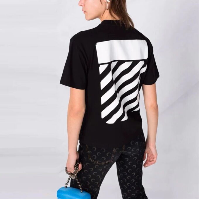 Off-White Logo-Print Diag T-shirt “Black”