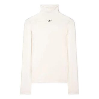 Off-White Logo-Print Second-Skin Top “White”